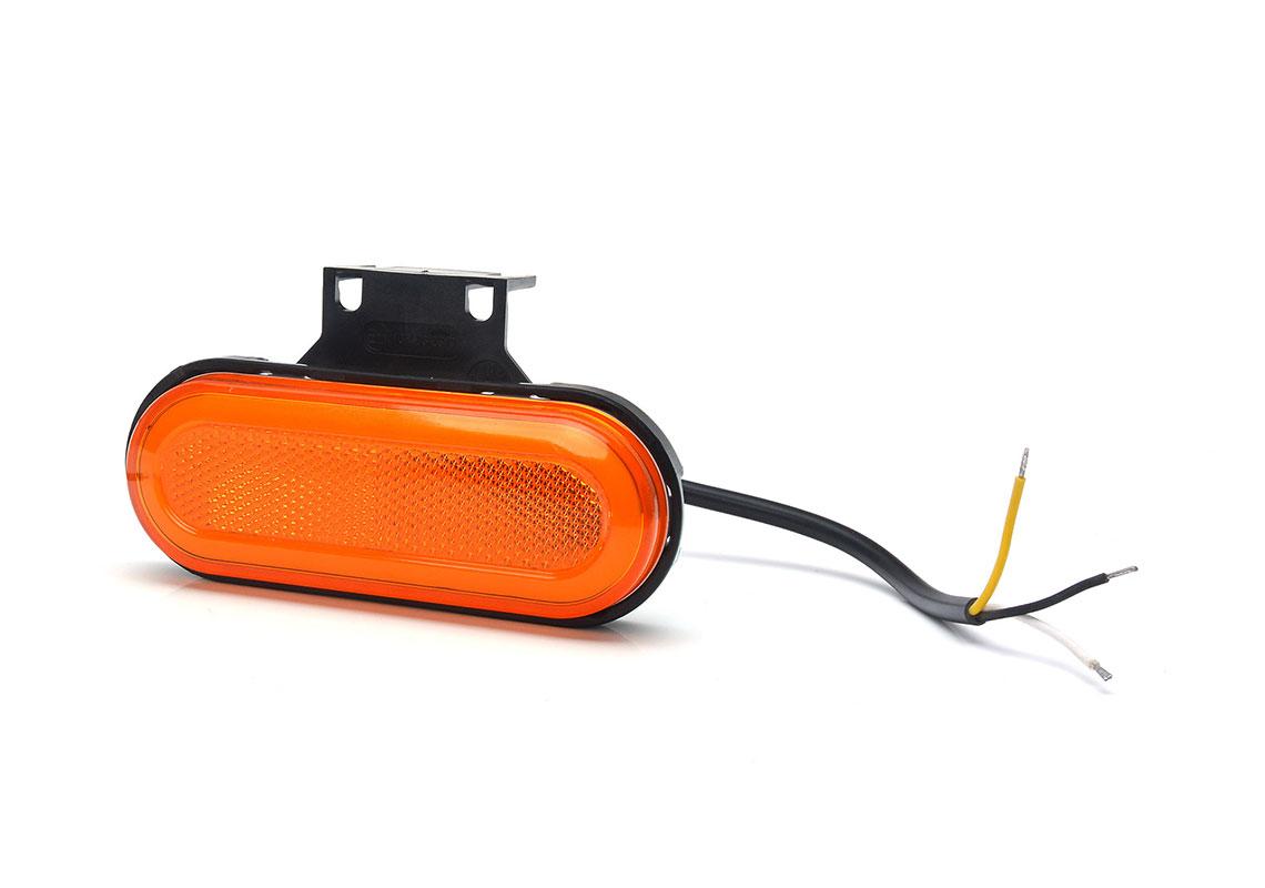 SIDE MARKER LIGHT WITH ORANGE LED TURN SIGNAL 12/24V